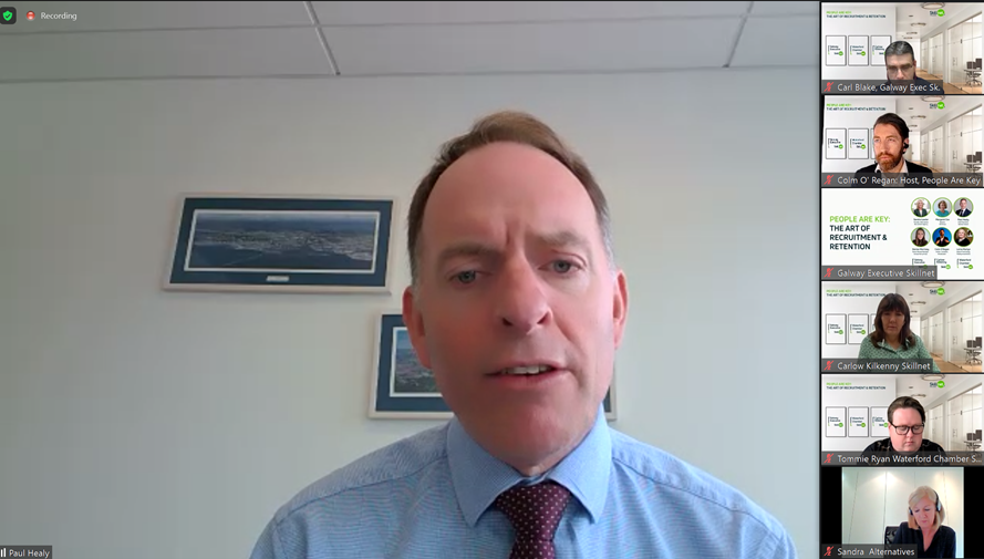 Great insights on how to build loyalty and retain talented people in an ever-changing work environment from <a href="/SkillnetIreland/">Skillnet Ireland</a> CEO @pjthealy during the 'People are Key: The Art of Staff Recruitment and Retention’ webinar. #TalentTransformsBusiness