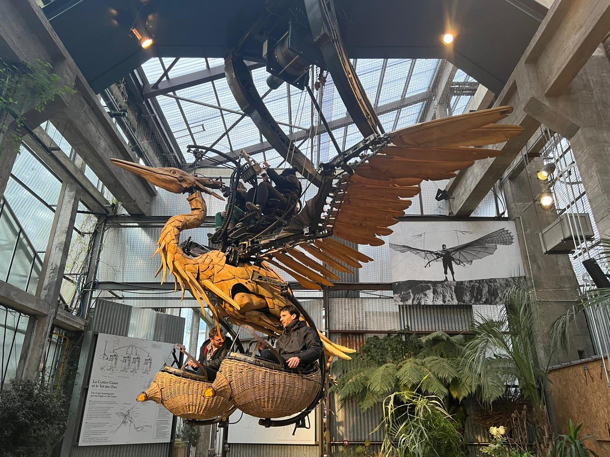 apt_nantes's tweet photo. Visit to the machines de île de 🐘 showcasing a veritable bestiary of machines.
 #aptNantes @nantesfr https://t.co/01GIxGpoKS