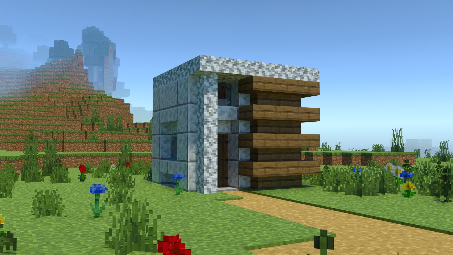 تويتر 宝条みちる Minecraft على تويتر Rt Kogumapro 今日は閃緑岩で5 5のモダンハウスを作ってみました マイクラ Minecraft建築コミュ マインクラフト Minecraft バニラ建築学部 T Co Nn9svyeewx