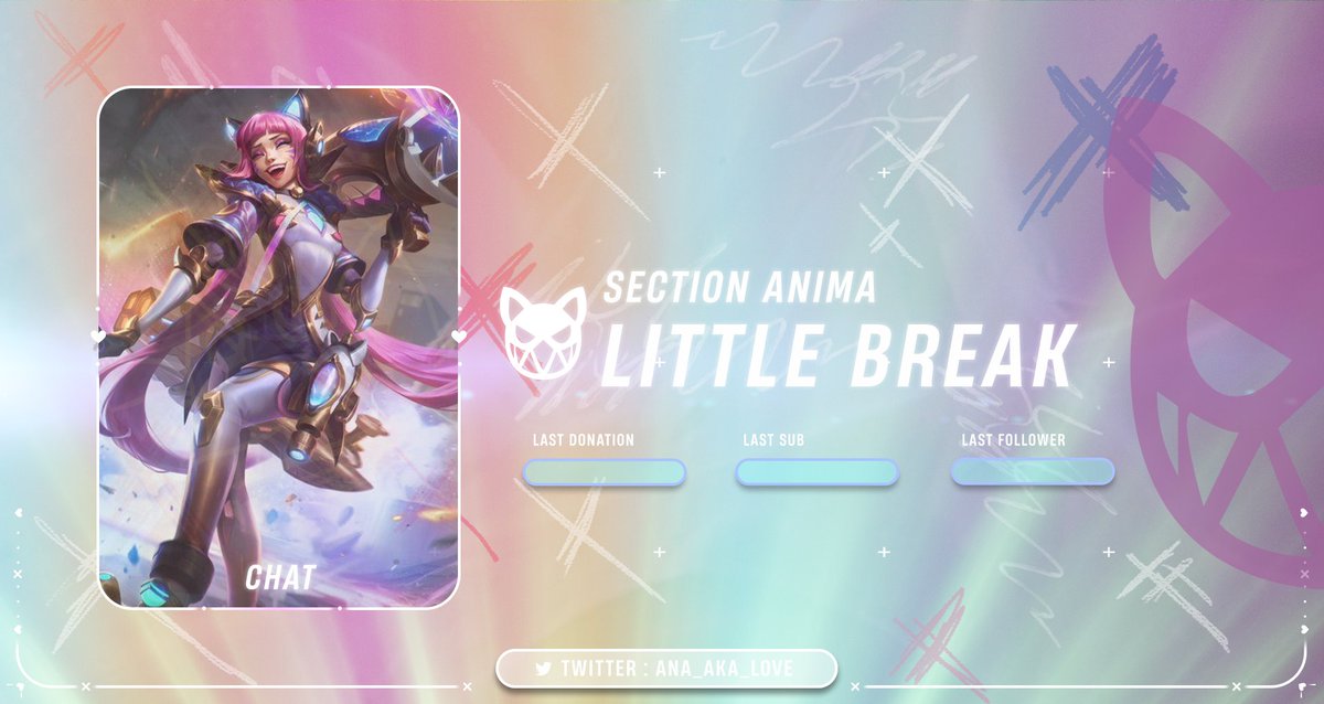 Ana_aka_Love's tweet photo. Et voilà les nouveaux overlays, en espérant pouvoir stream davantage !

[#commissionsopen ]

❤️ &amp; 🔁 pour me soutenir

Donnez moi votre avis :3 

BE : https://t.co/oGMG2OVPxc

 #LeagueOfLegends #AnimaSquad #streamer #twitch #overlays #packstream https://t.co/lGJ0Wjpdiz