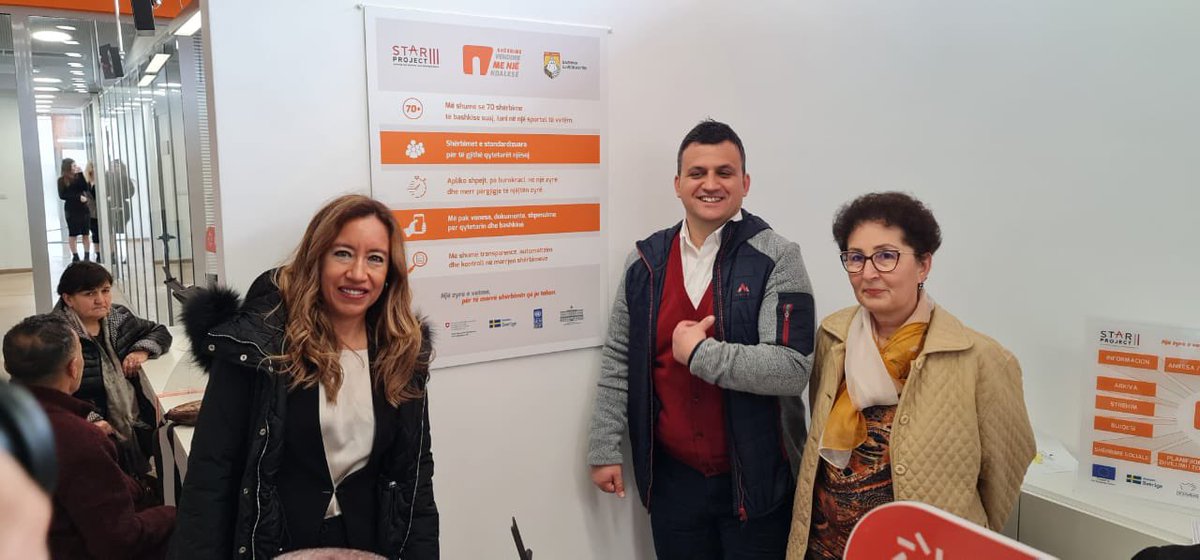 MonicaMerino_D's tweet photo. In #Gjirokaster w/partners discussed with Mayor @FlamurGolemi
and in Dropull discussed with deputy Mayor Panajot Dhefto the functioning of One Stop Shop System,challenges &opportunities in the context of #STAR3 supported by @EUinAlbania @SwedeninAL #SwissGov
@PuneteBrendshme https://t.co/3ON5J5zkZU