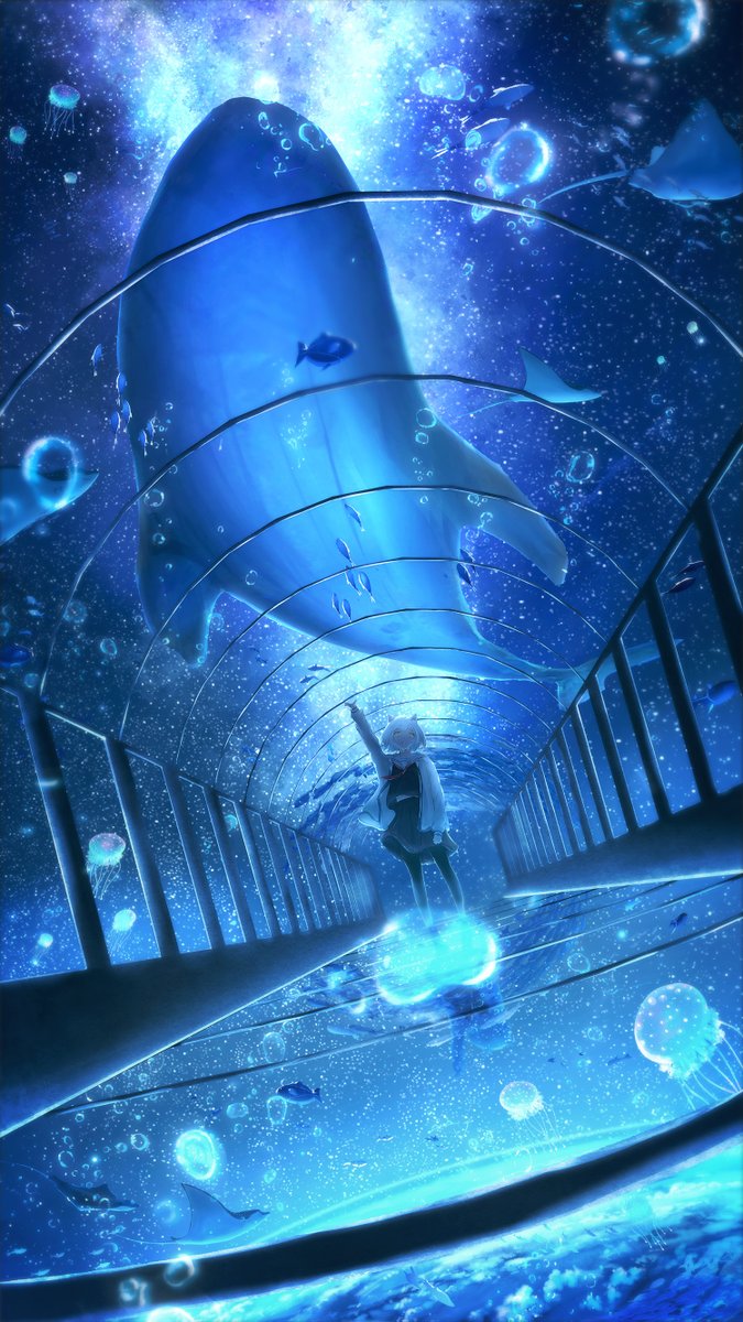 「#絵柄好みって人にフォローされたい
#春の創作クラスタフォロー祭り
星×幻想が好」|星乃みずきのイラスト