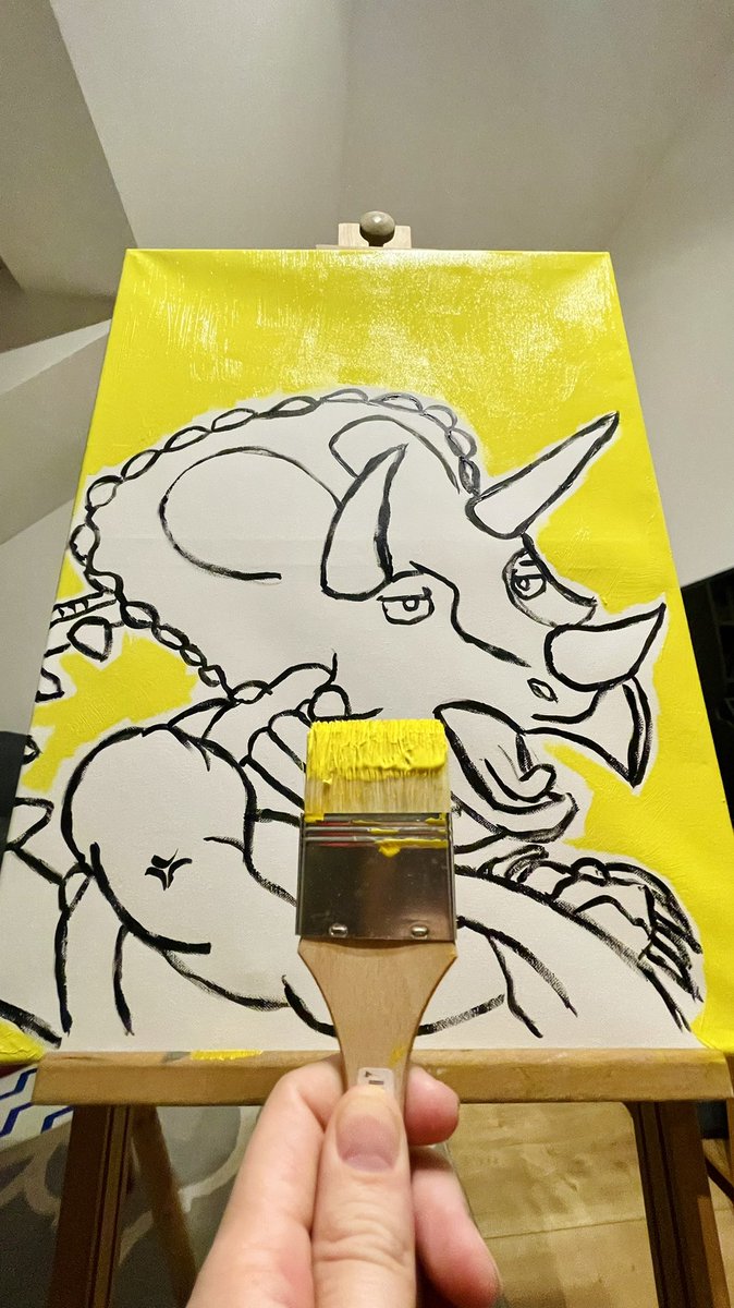 he will be above the desk. Dodger 😂
#NFTartists #OpenSea #NFTGiveway #art #digitalart #painting #PaintWithLove #gentlezaur #gentlezaurs