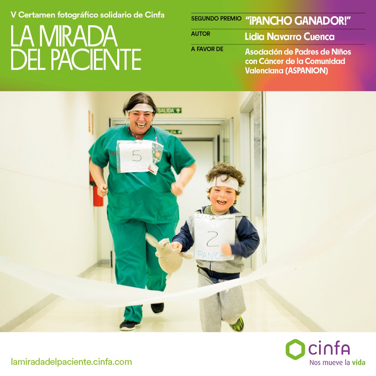 CinfaSalud's tweet photo. Enhorabuena a los premiados de la V Edición del Certamen Fotográfico CinfaSalud “La Mirada del paciente”: @galaeaphoto, Lidia Navarro y Santiago Sánchez. Sus fotos nos dan a conocer la situación de muchos pacientes y cómo se enfrentan a la enfermedad. https://t.co/GfXt7pP9hF https://t.co/Wo79vhExO1