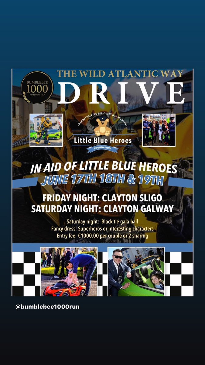 BUMBLEEBEE1000's tweet photo. @BUMBLEEBEE1000 

3 days of Irish roads all In aid of @littleblueheroes https://t.co/n0rQ9wHmpb