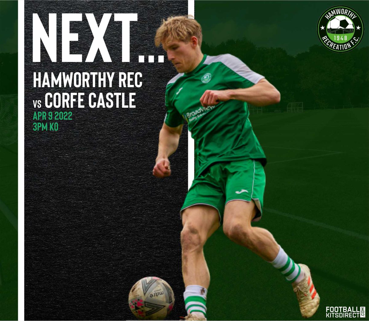 Ham_RecFC's tweet photo. π¨π£ π‘ππ«π§ | π
We welcome @CorfeCastle_FC to Magna Road this Saturday.
Come down and support the lads!
#HAMREC https://t.co/teFZsV2crw