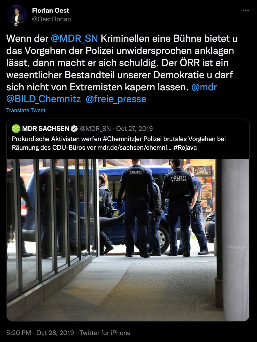 x_xjochen's tweet photo. Dieser Herr hat ab sofort die leitende Verantwortung für die Kommunikation der Polizei #Sachsen.

Das könnte interessant werden... https://t.co/BXZQRwFwpC