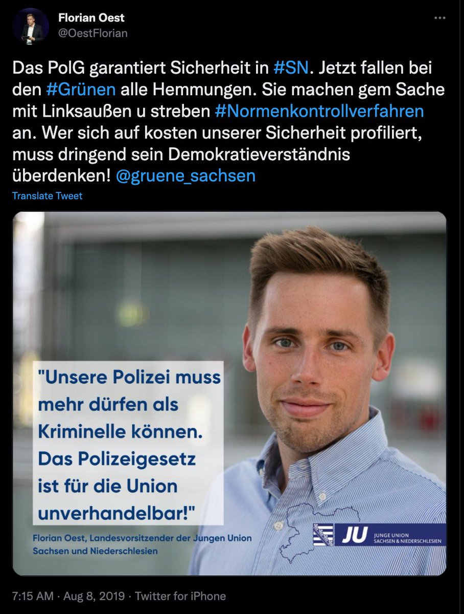 x_xjochen's tweet photo. Dieser Herr hat ab sofort die leitende Verantwortung für die Kommunikation der Polizei #Sachsen.

Das könnte interessant werden... https://t.co/BXZQRwFwpC
