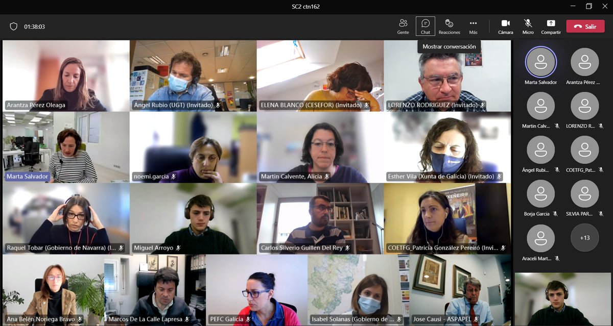 PEFCSpain's tweet photo. Hoy se reúne el #SCT2 del #CTN162 para revisar los comentarios recibidos en la consulta pública de los proyectos de @NormasUNE de #GFS de España https://t.co/NxaeHscEFt
