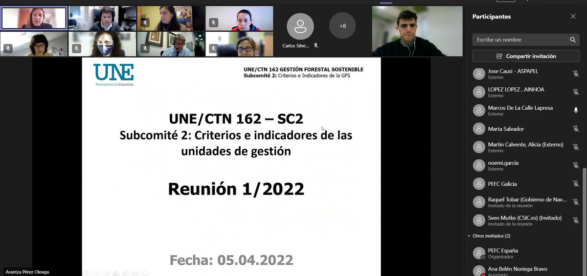 PEFCSpain's tweet photo. Hoy se reúne el #SCT2 del #CTN162 para revisar los comentarios recibidos en la consulta pública de los proyectos de @NormasUNE de #GFS de España https://t.co/NxaeHscEFt