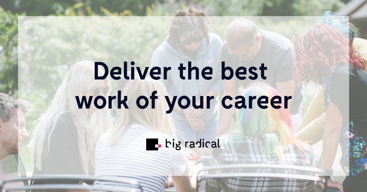 Big Radical brings together a collective of the industry’s finest talent on a mission to redefine the future of self-employment, and in doing so, deliver the best work of their careers 

Let's collaborate --≥ etchuk.co/3KbaVle