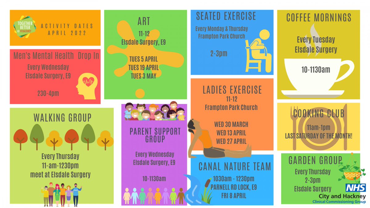 Check out our wonderful volunteer-driven activities for our patients the community! Come join us! Contact <a href="/KristaBrownBA/">Krista Brown</a> for more information or visit our website: elsdalestreetsurgery.nhs.uk/news/together-…