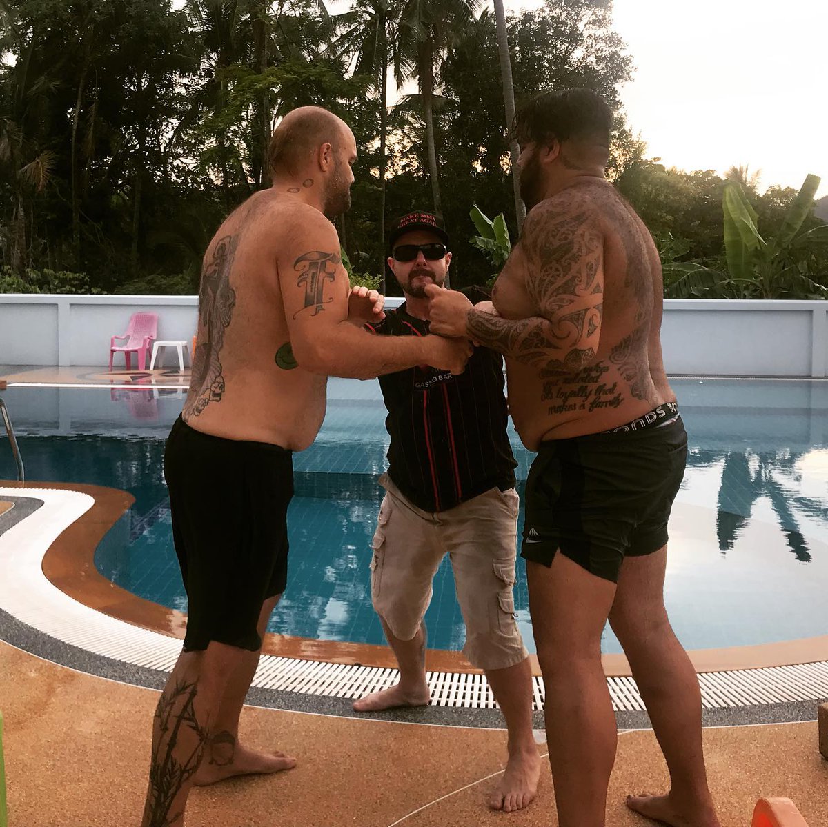 FullMetalDojo's tweet photo. NEVER I SAID "NEVER" TRY TO MESS with #SteveBanks and #SamCassidy
It's the #WorldWrestlingTriathlon of Power and Marketing
📺 The Most Dangerous Gameshow is now streaming on #FullMetalTV - https://t.co/qRhb8pylQY
#WrestlingTriathlon #TheMostDangerousGameShow #FMD #FullMetalDojo https://t.co/upKosUeOOC
