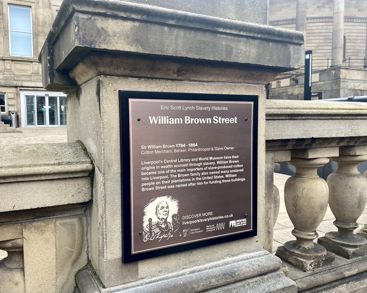 LastMayorLpool's tweet photo. “Our city has seen many firsts for the black community, and today we witness another”

Today, we saw the unveiling of Liverpool’s first slavery plaque, recognising our city’s slavery history - a project two years in the making. 

A truly historic moment for our city 👏🏾 https://t.co/zRzJPIbs78