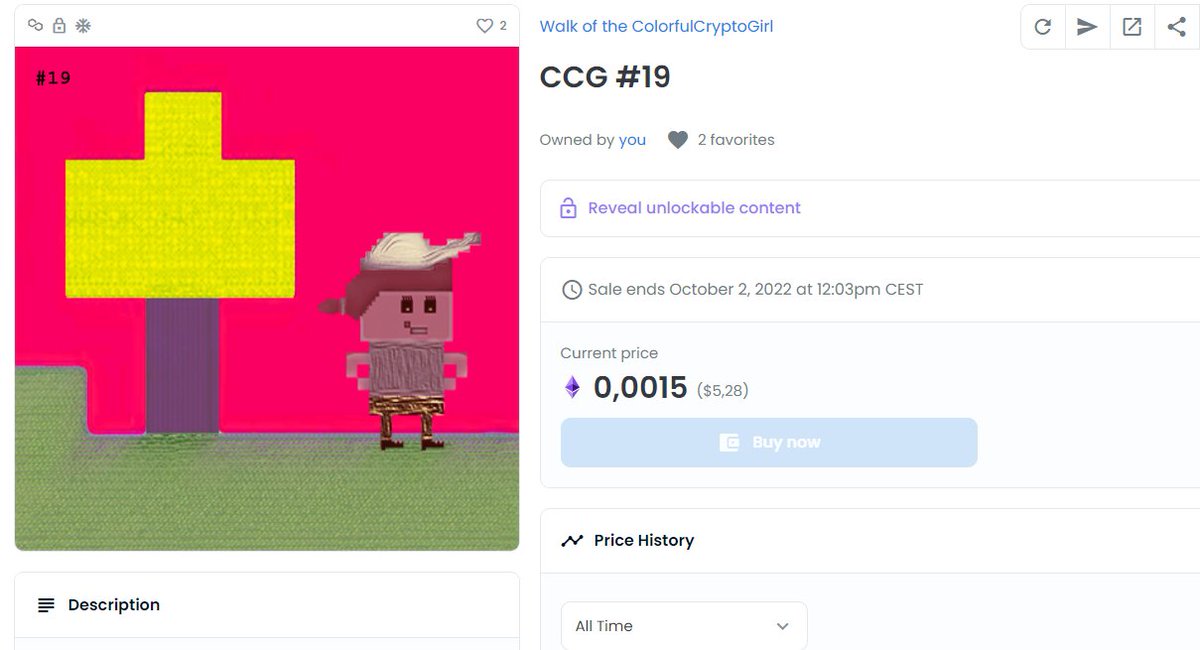 CCGirl_And_I's tweet image. Check out this item on OpenSea opensea.io/assets/matic/0… via @opensea

🙋‍♀️The #NFT #19 is listed🥳
👉Floor-Special-Price: 0.0015 ETH 💛👇
👉no gas fees👊

#NFTCommunity #NFTCollection #nftcollector #PolygonNFT #OpenSeaNTF #NFTdrop #nftart #nftgallery #NFTs #nftsale #NFTartists #ETH