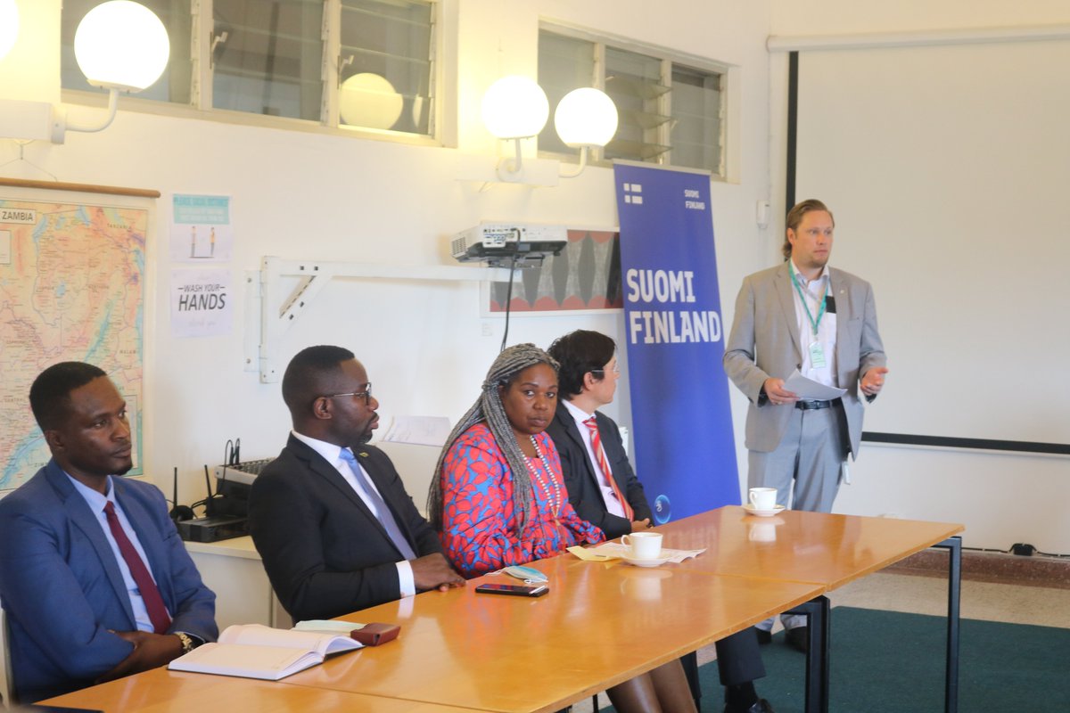 AGSZambia's tweet image. The first session is on!
An informative discussion on &quot;How to do Business with Zambia&quot;. Interesting insights from @PromoteZambia, @EuZambia, @pacrazambia, Peaberry Coffee Rosters, Kitwe Chamber of Commerce and @AGSZambia HRBA Expert, Lungowe Matakala.

#FinnBizWeek2022