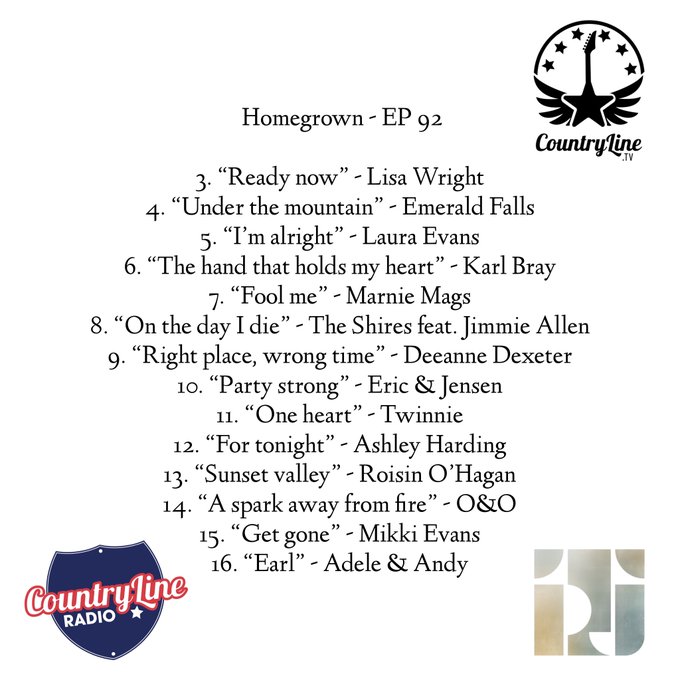 Our single 'Party Strong' is being played on <a href="/CountryLineRad/">CountryLine Radio</a> tomorrow from 8pm! ⬇️

#Homegrown