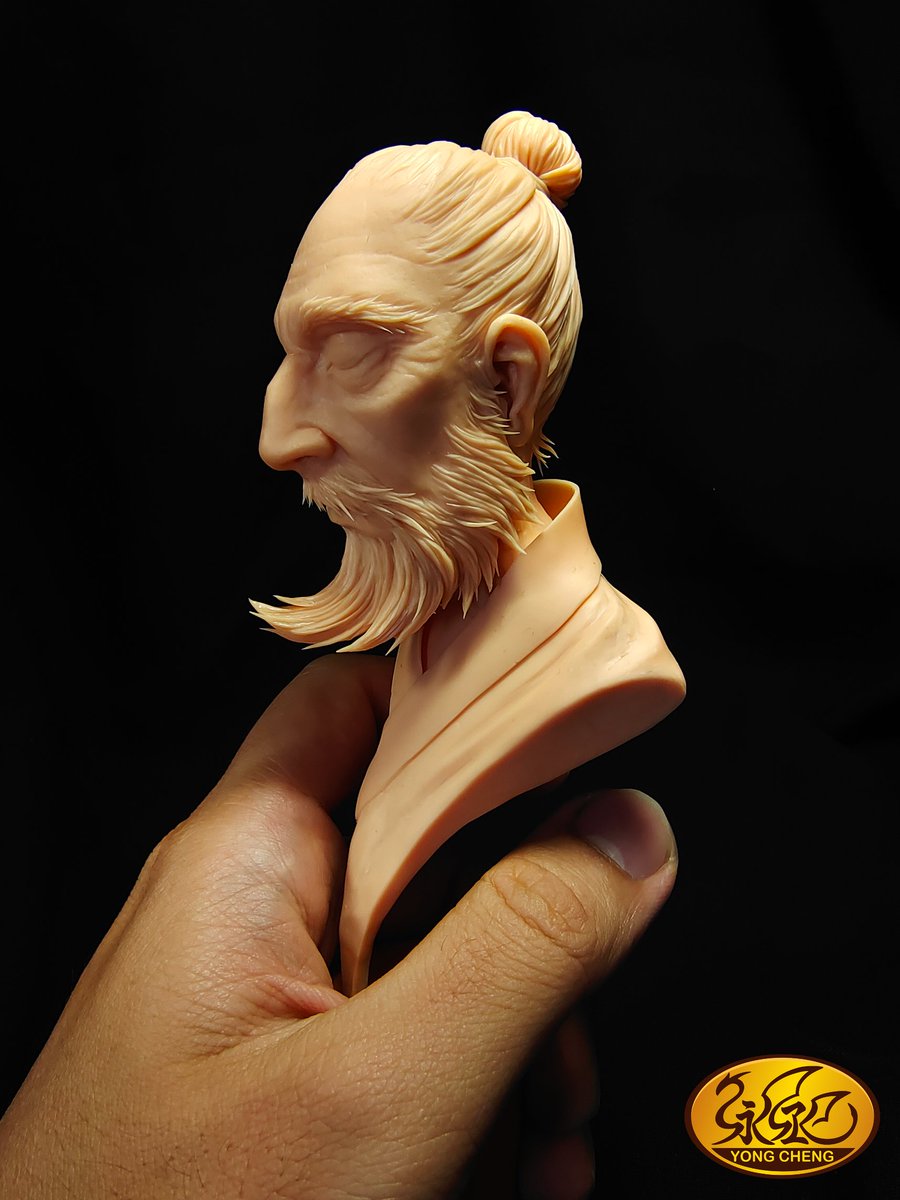 yong_cheng666's tweet image. 大約花了一天時間製作，主要是鬍子和毛髮修超久
應該做個光頭沒鬍子的角色，哈哈哈!!!
(還是要工商一下，本周末開課喔!!)
台北 中階肖像人物頭像班 4/9.4/30.5/28.6/18.7/9.8/13六天13:00-17:00+5堂直播課
有興趣請私訊 夢工廠模型公仔工作室 留言