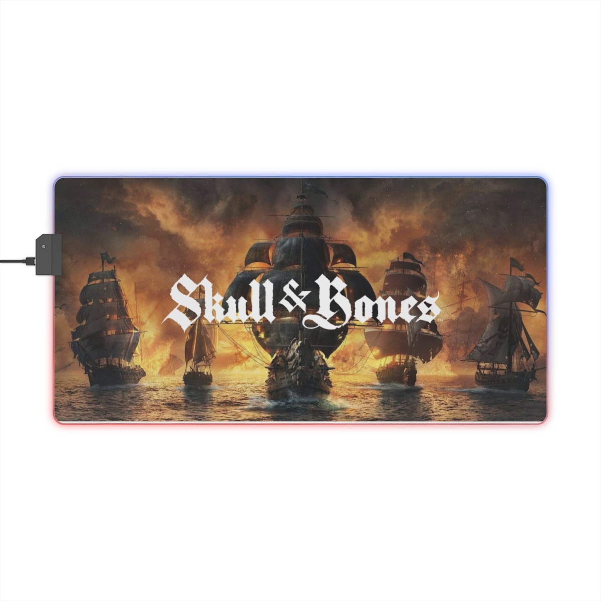 AndBones's tweet photo. Ready to stock up yer ship with some exclusive treasure? check out the official Skull and Bones Merch Store to get your hook on a bright and handy LED Mouse Pad and carry your stolen Doubloons in your own Skull and Bones Coin Purse! Happy spending Captains https://t.co/Eqbxx7tZUG