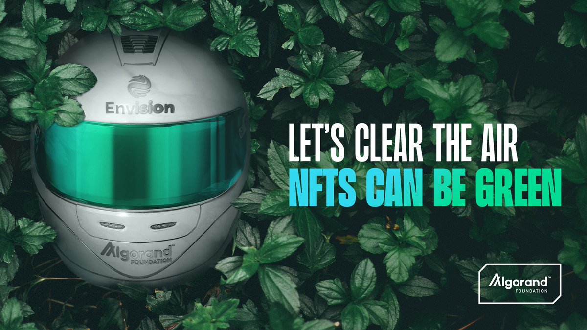 Let’s clear the air. #NFTs can be green. 

Learn more about our #NFT series in partnership with @Envision_Racing below.