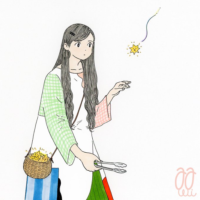 イラスト : 幸運は自ら掴む。トングで。 