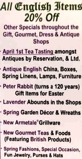 hayloft_shops's tweet photo. Through April 9 ~ 20% OFF ~ Celebrate the Charms of England at The Hayloft's Spring Open House - https://t.co/Iv7zfht2cj https://t.co/ODF3jyZ8g8