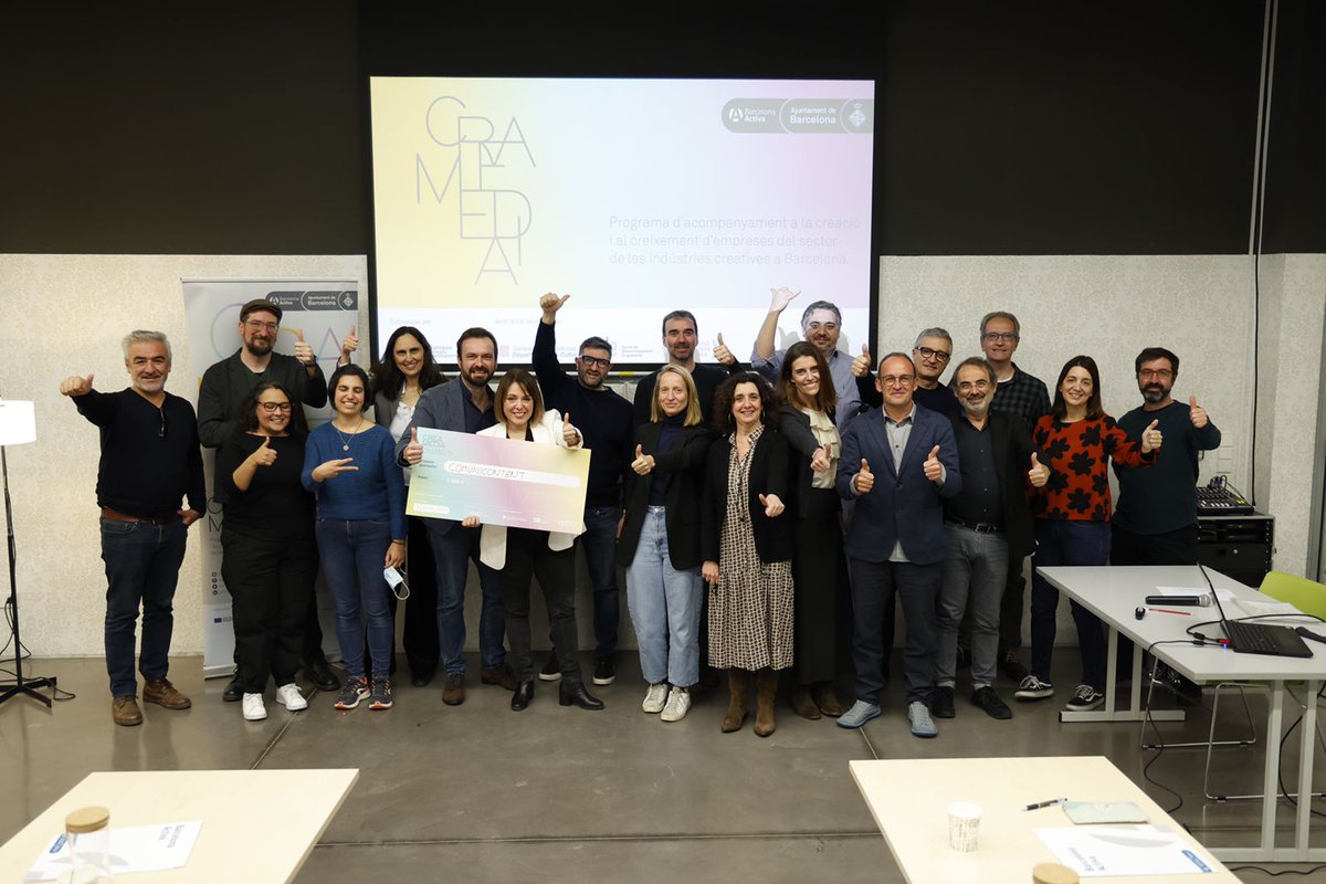 🙌 Coneixem els projectes guanyadors d’aquesta edició!

🥇 <a href="/comunicontent/">comunicontent</a>: 5.000€.
🥈 KukisMusic: consultoria estratègica valorada en 1.500€.

Enhorabona per la vostra feina! 🤩