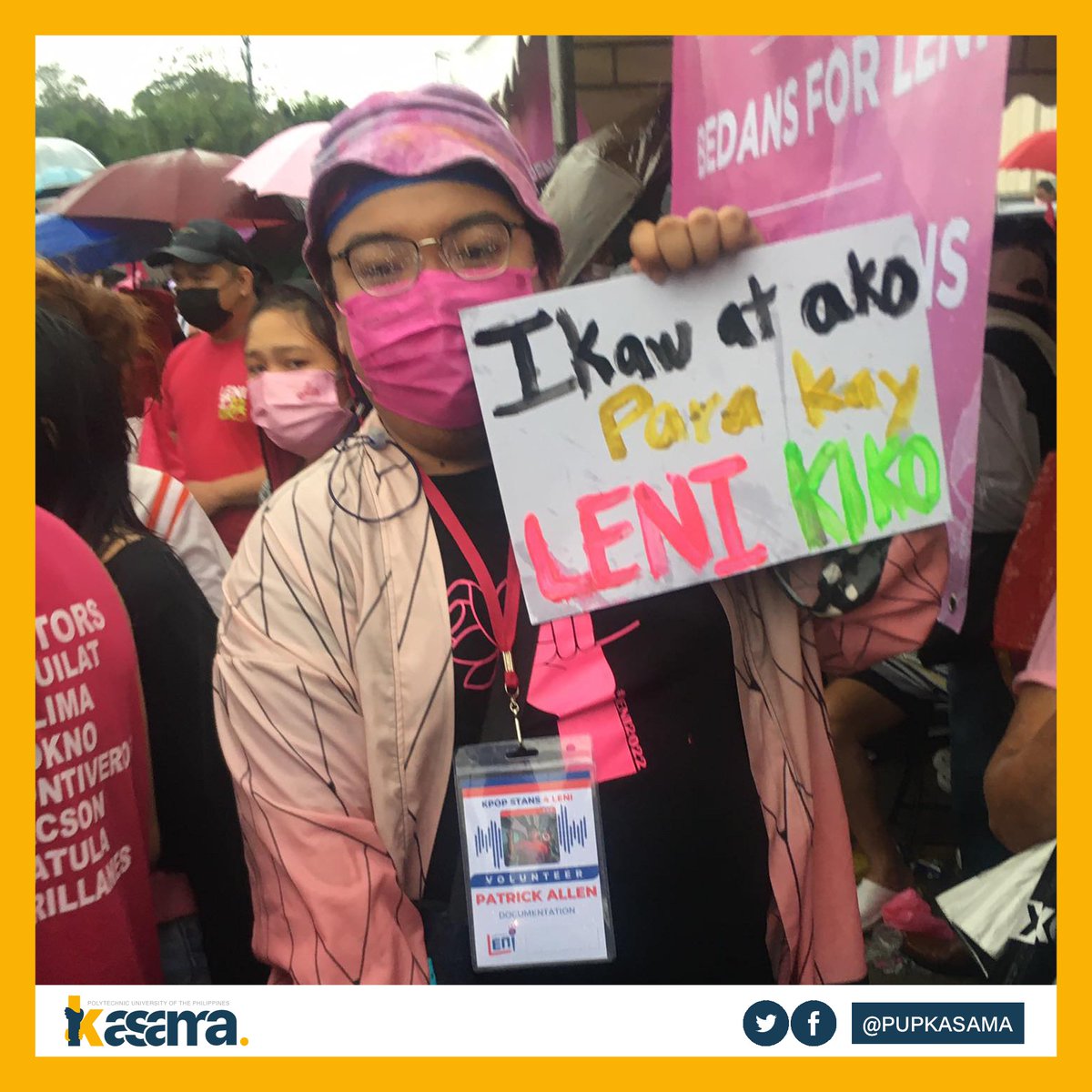 PUPKASAMA's tweet photo. Dahil sa gobyernong tapat, KASAMA tayong angat buhay lahat!
#PUPKASAMA
#LENIwanagSaSilangan
#RizalisPink https://t.co/os8qmC7Nnb