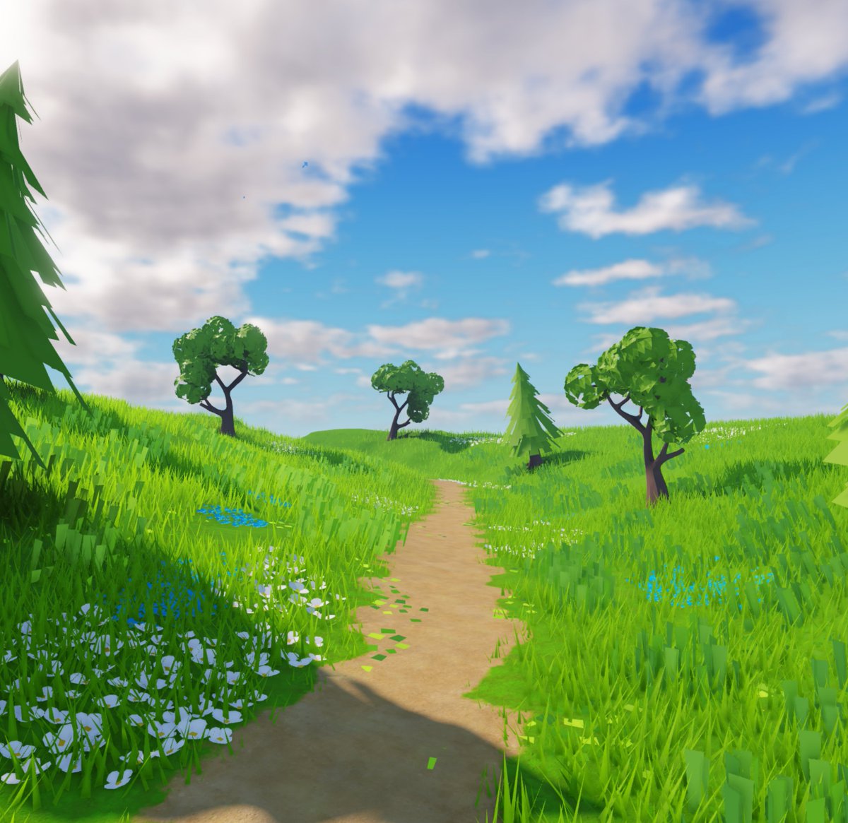 ntom1c's tweet photo. very tempted to just make a HUGE open world in this style 🌲

#robloxdev #Roblox https://t.co/swHZ5Rqgsb