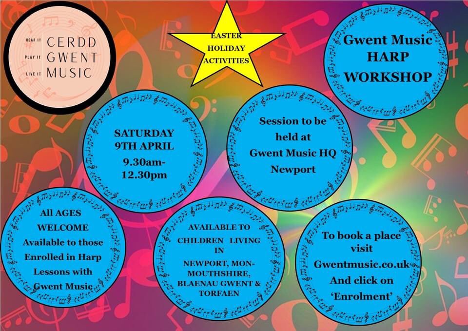 gwentmusic's tweet photo. Gwent Music are running free music activities over the Easter Holidays  
Please visit our website for more details at https://t.co/oMhX0VZo29
To sign up please visit https://t.co/QJxEgYHyw7 https://t.co/RUOwwOoLuv