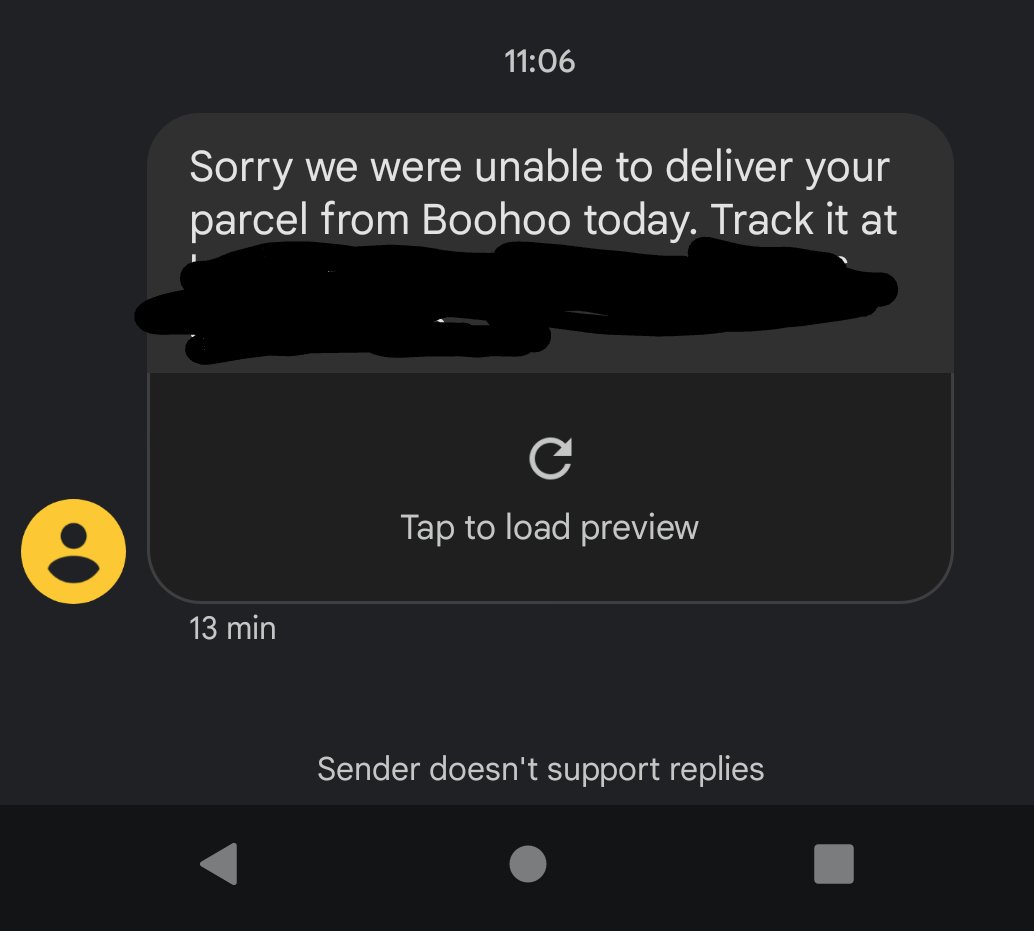 TekoDX's tweet photo. @RoyalMail why are you telling me my property is inaccessible when the roads are clear? If you didn't want to deliver today then just say that https://t.co/t5sJHUjuB4