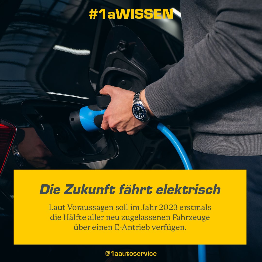 1aautoservice's tweet photo. Das freut die Umwelt! 2021 fuhren knapp 14 % der in Deutschland neu zugelassenen Autos elektrisch. Der Blick in die Zukunft verspricht eine stark steigende Tendenz. Seid ihr schon elektrisch unterwegs?

#1aautoservice #emobilität #elektroauto https://t.co/PGfLkK9hl9