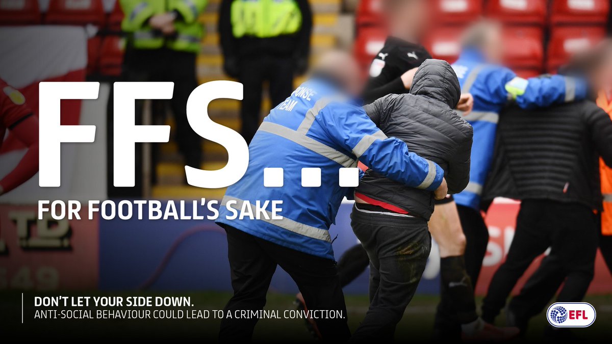 pnefc's tweet photo. 🚨 Anti-social behaviour could lead to a criminal conviction.
#ForFootballsSake, don't let your side down.
#pnefc https://t.co/j5NP8O7eC9