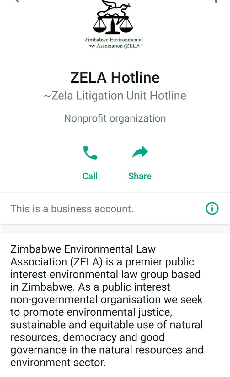Zimbabwe Environmental Law Organisation (ZELO) tweet media
