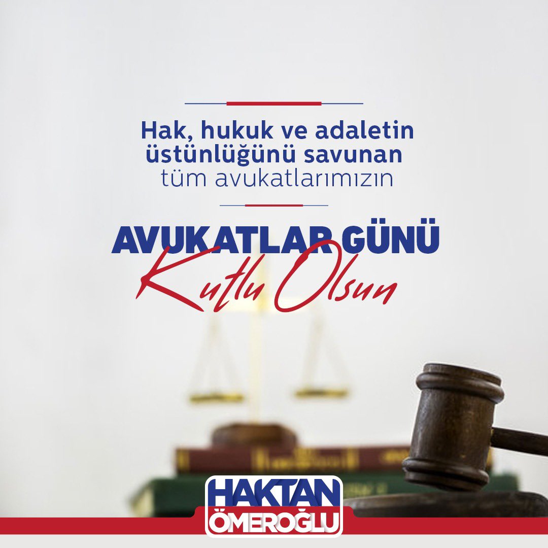 Hak’kı üstün tutan tüm Avukatlarımızın Avukatlar gününü kutluyorum 
#avukatlargunu