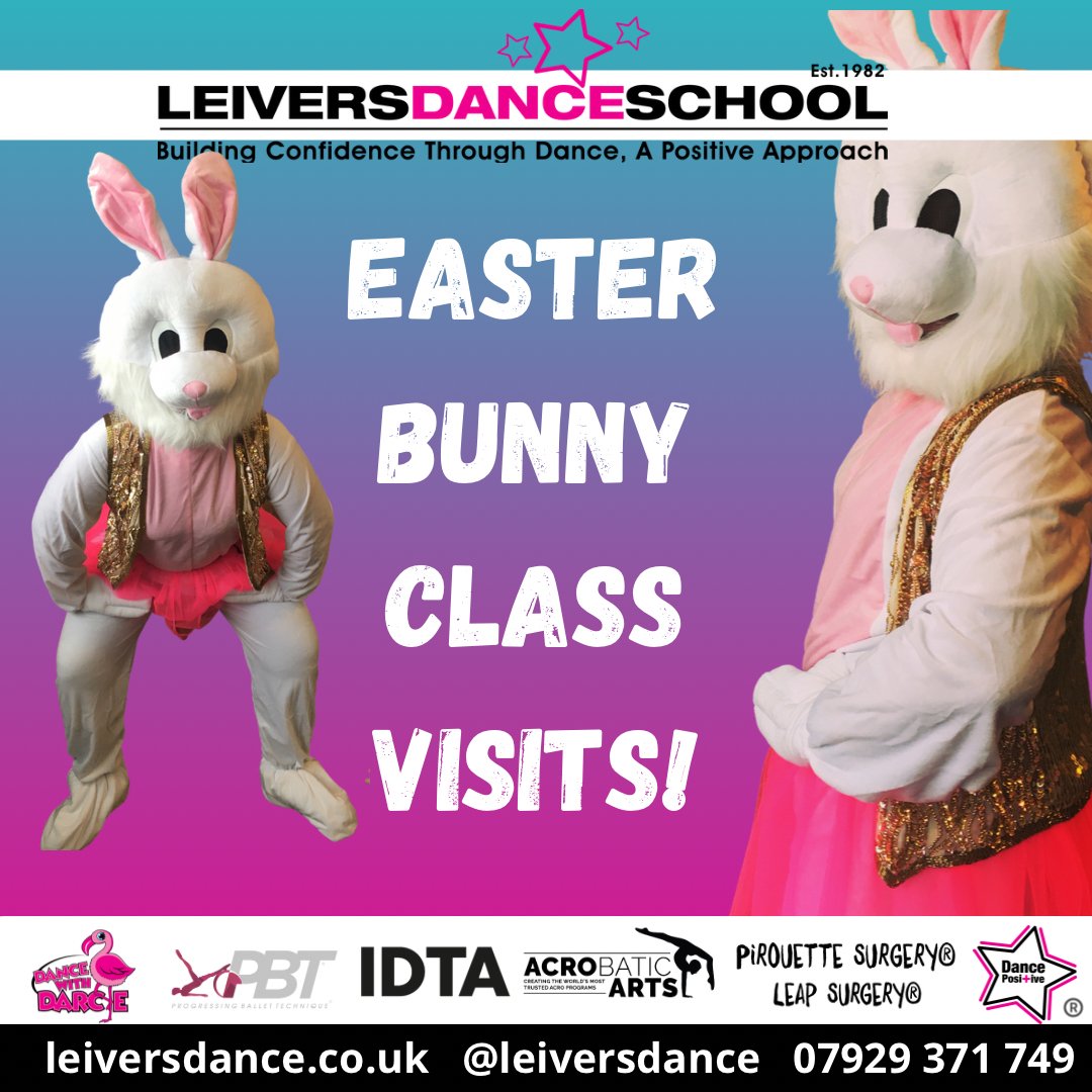 leiversdance's tweet photo. Look who is coming to class this week! 

They may even have some special treats for you all! 

😃 🐣 🐰 https://t.co/1QfwfMQBwP