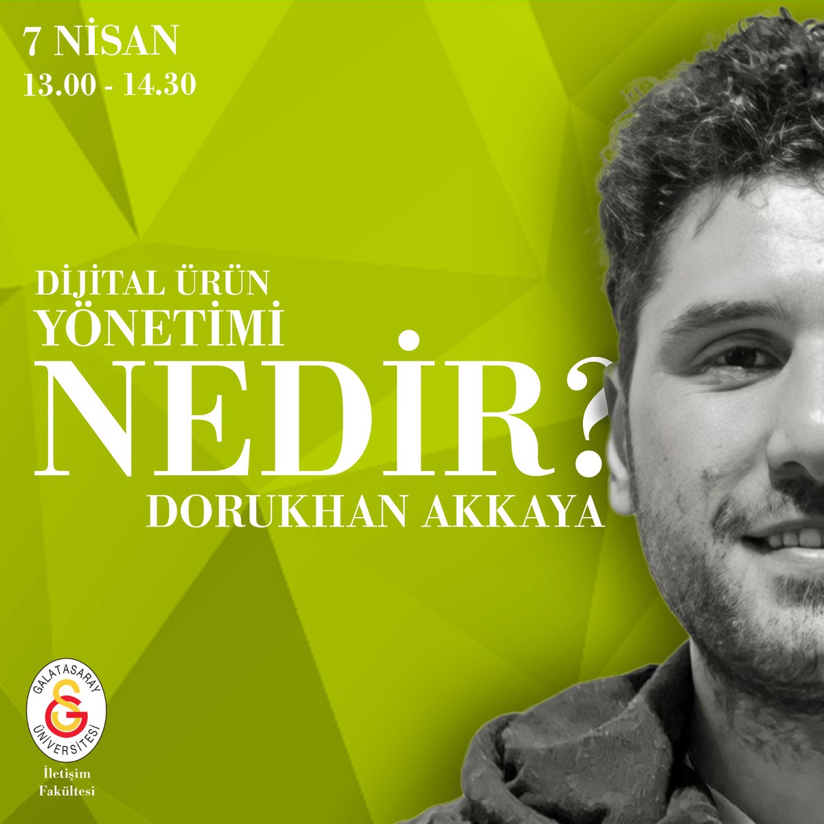 Dijital Ürün Yönetimi Nedir? 
7 Nisan Perşembe saat 13:00'te <a href="/dorukane_/">Dorukhan Akkaya</a>  katılımıyla gerçekleşecek etkinliğe katılmak için aşağıdaki bağlantıyı kullanabilirsiniz.bit.ly/3Ka6U0E #nedir #galatasarayüniversitesi #dijitalürünyönetimi #gsuilet