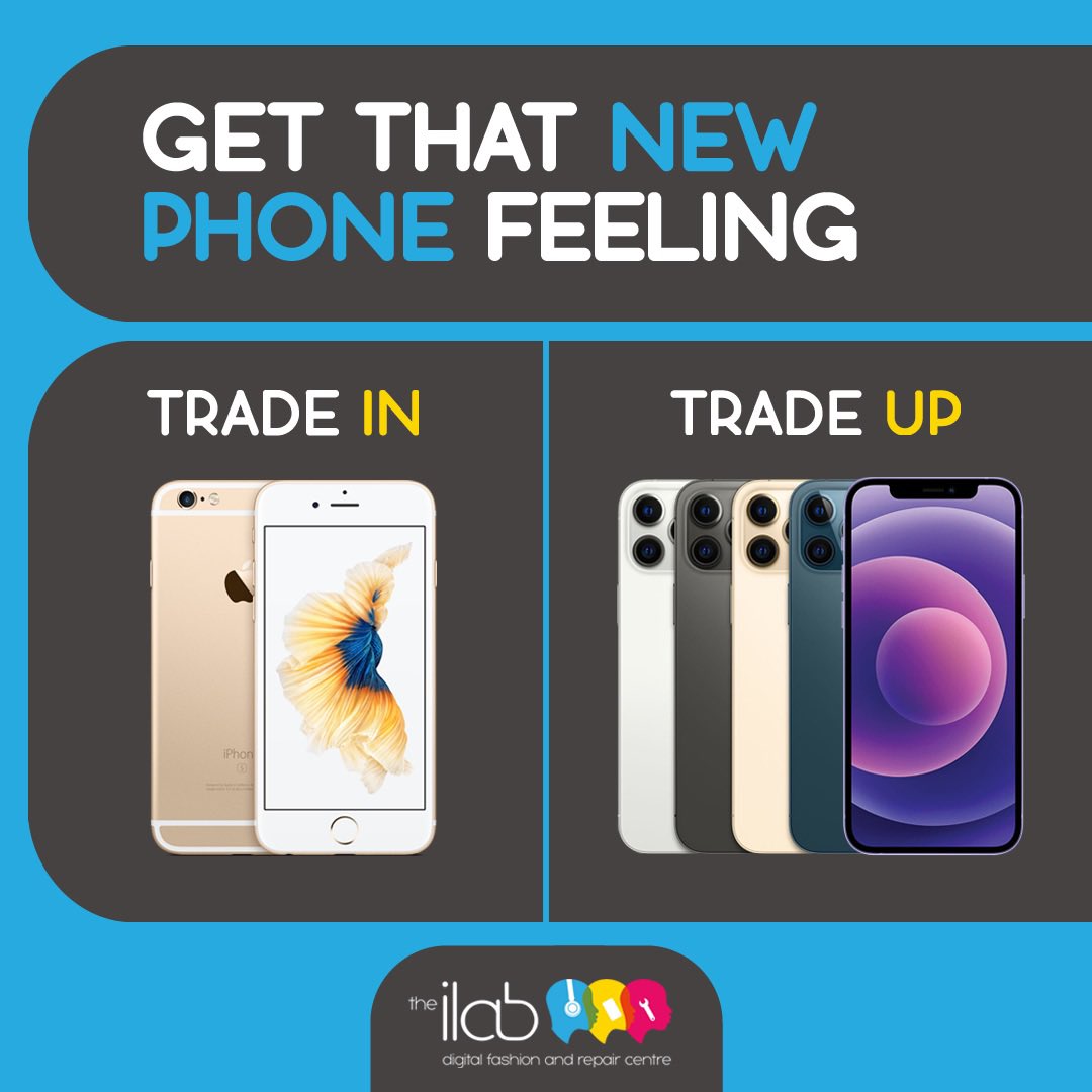 The_ilab's tweet photo. Come and trade your unwanted or broken device. We are open 7 days a week on the High Street (opp Primark).

#ilabbarnstaple #tradein #phonerepair https://t.co/hIY8H9n0Q3