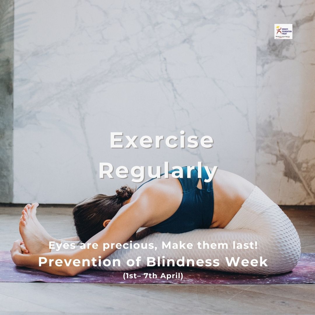 Regular workouts do not only keep those extra kilos away but also stave off eye diseases and preserve our vision. 
Call us at 9873522666 to register for #DFT #NatureWalk or #Yoga sessions. #PreventionOfBlindnessWeek  @WHO @GovernmentIndia @MoHFW_INDIA @PMOIndia