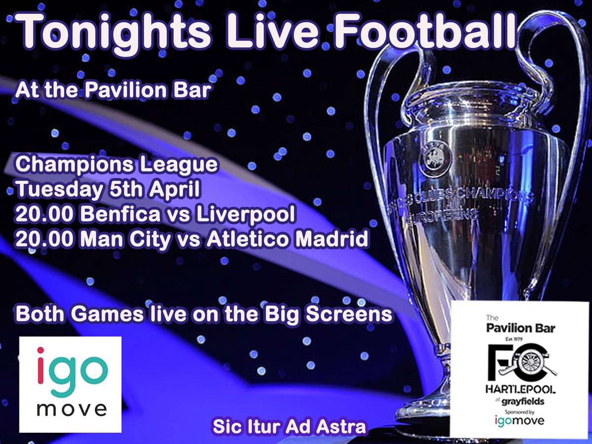 Grayfields_Bar's tweet photo. The Champions league is back tonight and we have all the action live
Liverpool & Man City will start their attempts to reach this years semi final and we will be showing both games on our big screens
Get yourself down and give us a try everyone is welcome #footy #beer #thepav https://t.co/9syWEoKere