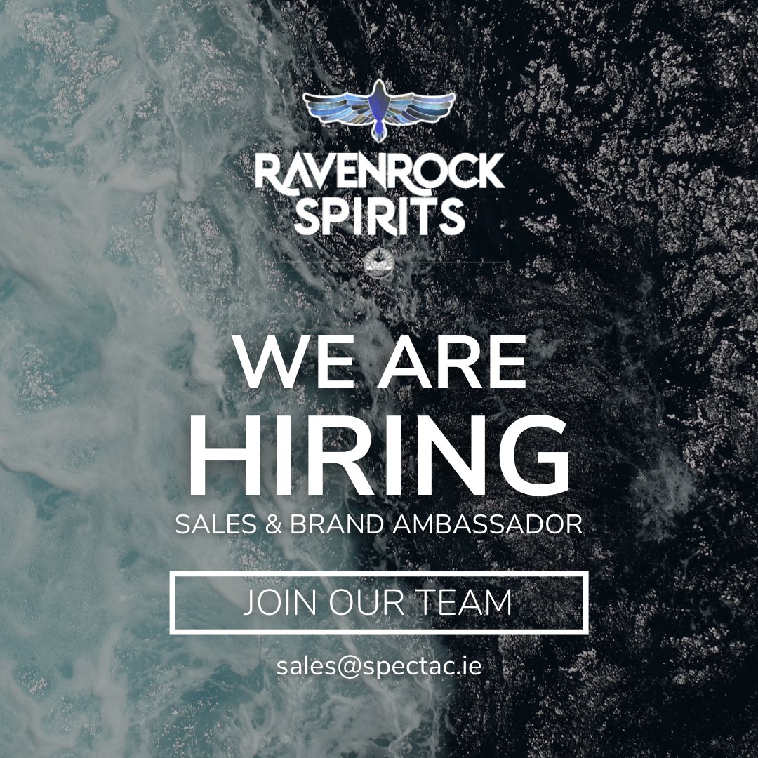 Due to ongoing expansion, we're now hiring for a Sales &amp; Brand Ambassador!

For more details and to apply, head over to the link below or send your cv to sales@spectac.ie

ie.indeed.com/job/sales-bran…

#Brewmaster #Ravenrock #JobFairy #CraftBeer #OrganicSpirits
