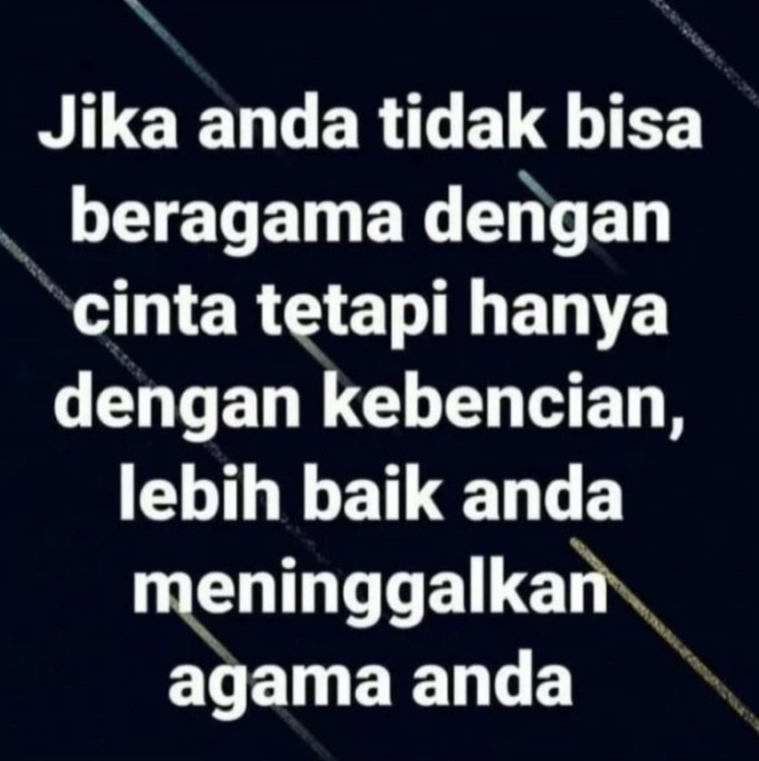 TinySajono's tweet photo. @andrezdhenameda @Candraasmara85 Betul

Untuk setiap umat Diantar kamu kami berikan aturan dan jalan yang terang..Bila ALLAH  menghendaki,pasti kamu di jadikan satu umat saja,tetapi ALLAH hendak menguji kamu terhadal karunia yang diberikan Nya kepada kamu,maka berlomba-lombalah berbuat kebaikan(Al Maidah 48) https://t.co/2Y7SmwQndD