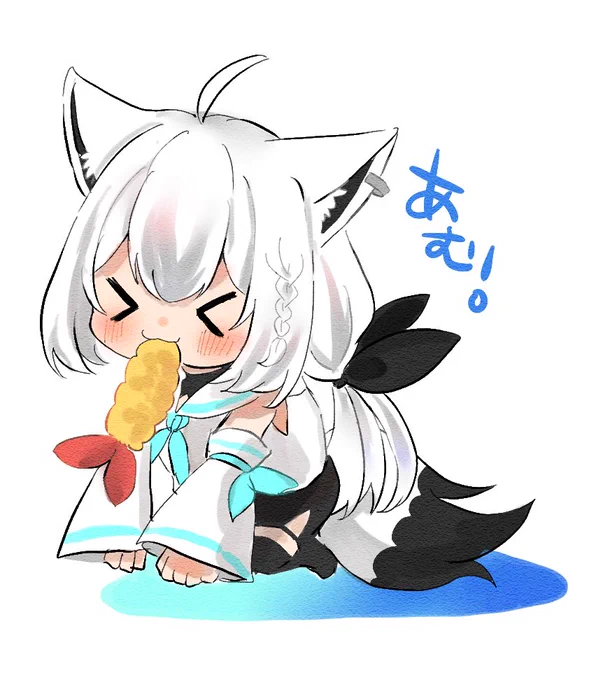 #絵フブキ
🍤折角だからおしに 