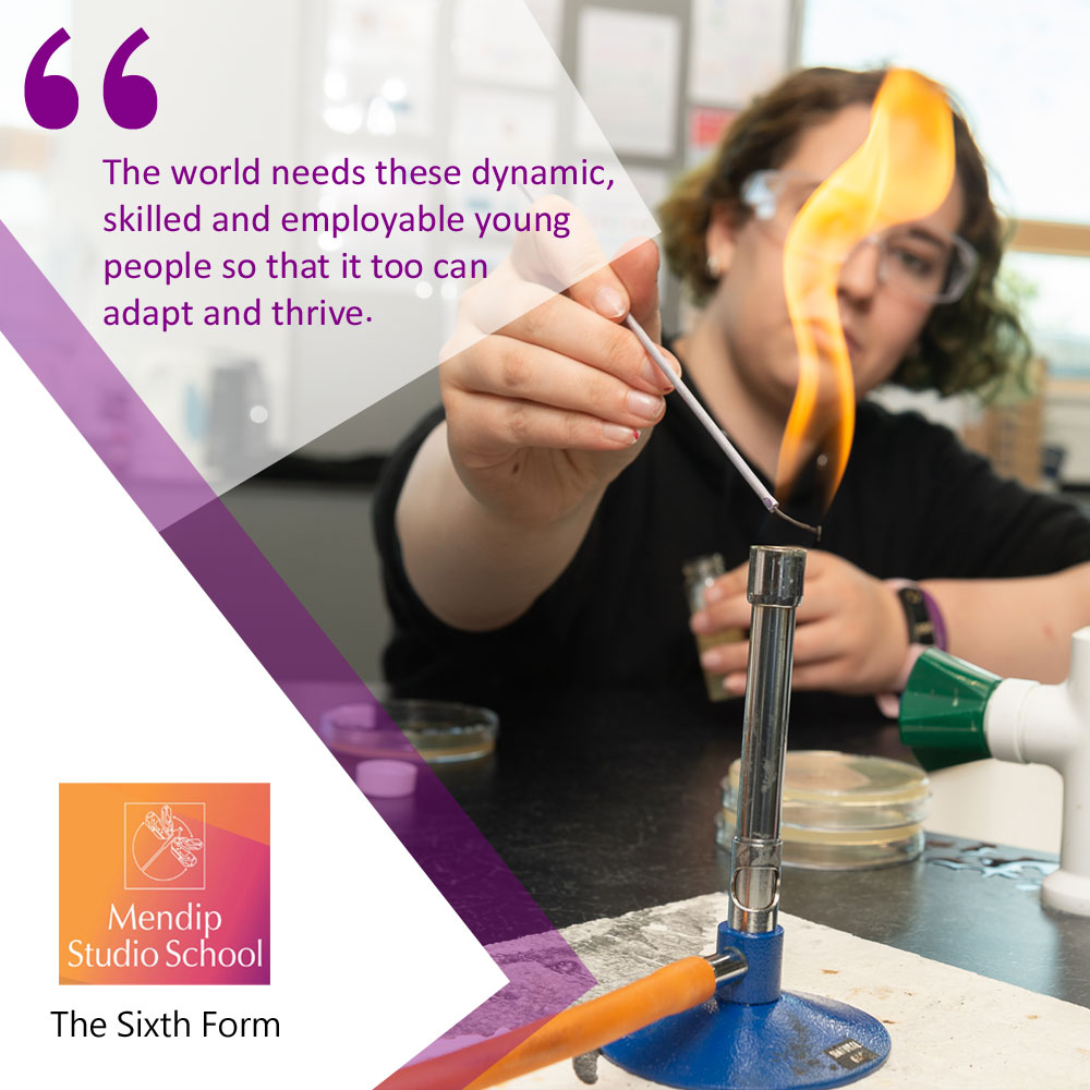 The world needs these dynamic, skilled and employable young people so that it too can adapt and thrive - a core ethos of our @mendipstudiosch  Sixth Form Campus. #Sixthform #STEM #STEMEducation #Skills #YoungPeople #Somerset