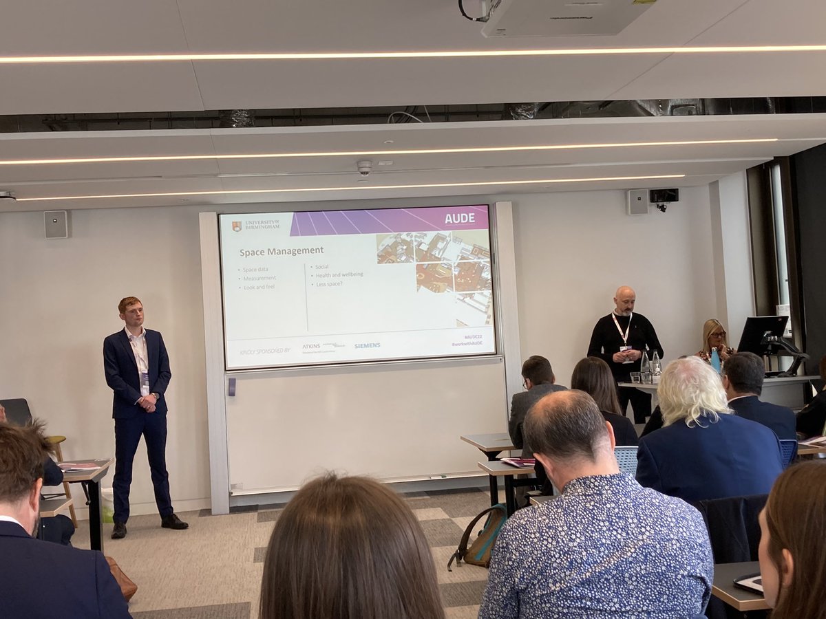 CoraKwiat's tweet photo. Great summary from @AUDE_news summer school on new ways of working #pilotspace #optimisation #carbonsaving #behaviourchange #AUDE22 #workwithAUDE @StrideTreglown https://t.co/oVqJ93Ttkw