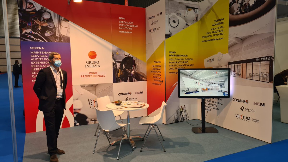 CONAPRO_SAFETY's tweet photo. Nos encontramos ya en Bilbao en la @WindEurope  uno de los principales eventos del sector #eólico
Nos encontrarás en el 👉stand 3-B63👈
¿Vienes a vernos? https://t.co/YD2vChY4XA