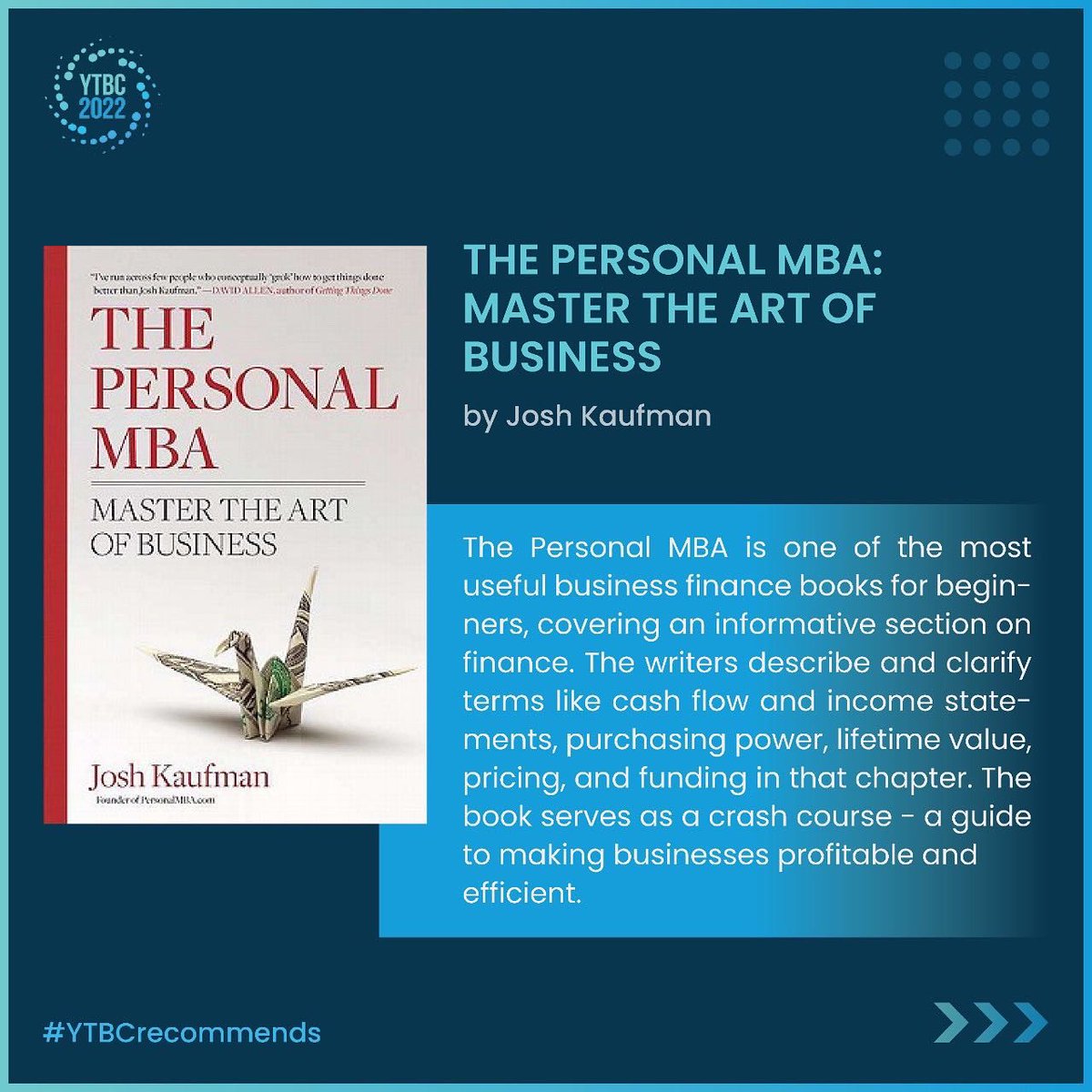 2021Ytbc's tweet photo. MANAGE WHAT MATTERS
 
Here’s a list that works great both as an introduction to the world of finance and a gentle reminder of timeless fundamentals, so dive right in!

#ytbc #businessbooks #financebooks https://t.co/BpcPKkM01u