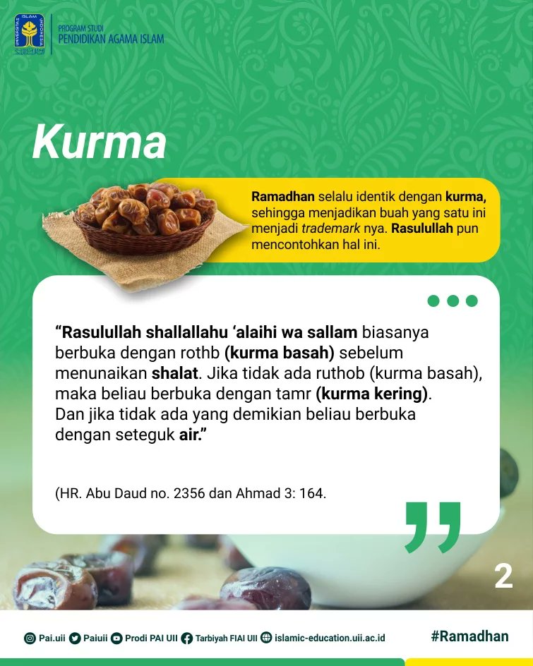 PaiUii's tweet photo. Momen berbuka puasa identik dengan sajian manis, gurih, nan mengenyangkan, mulai dari kolak sampai gorengan.
Tapi, tentu banyak menu lain yang bisa kamu coba, frens.
Apa saja diantaranya?

Yuk kita simak rekomendasi menu buka puasa buat frens semua! 🤩
#paiuii
#uiiyogyakarta https://t.co/a2jNVwkiZG