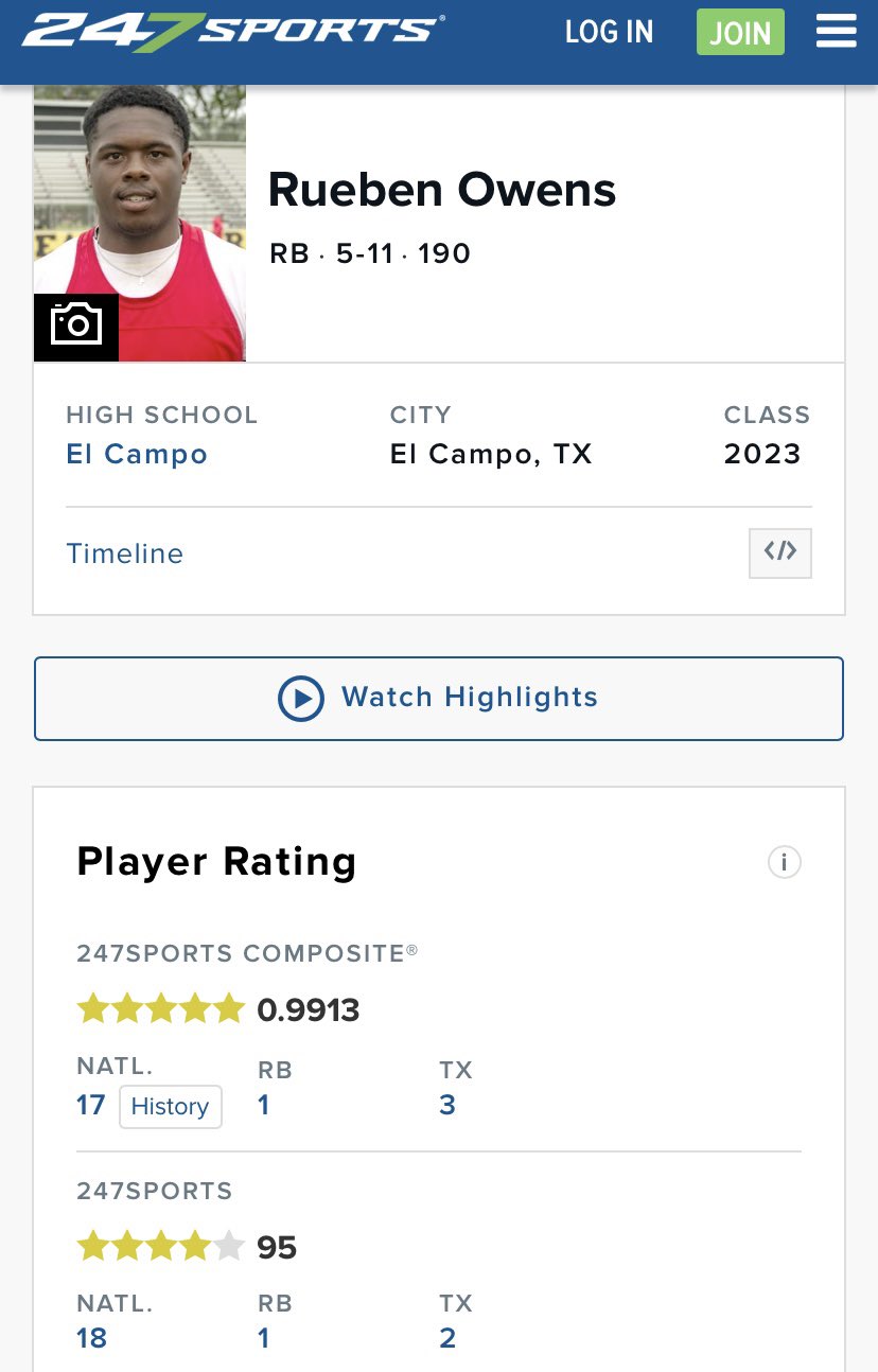 Rueben Owens ll on X: Just been updated to the #1 RB composite