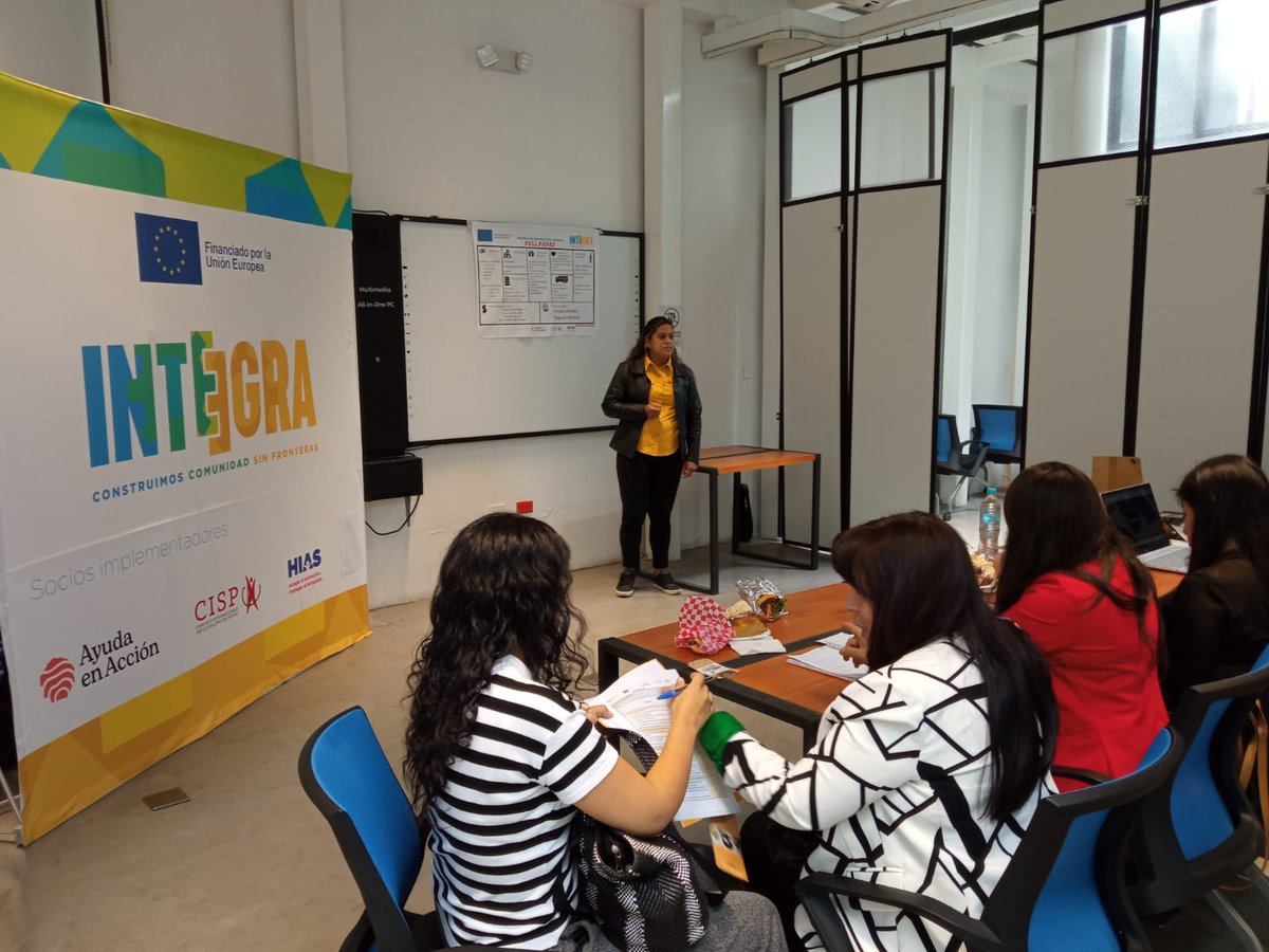 CCPIbarra's tweet photo. Gracias a la invitación de Integra Ayuda en Acción Ecuador formamos parte de la jornada de exposición y validación de distintos planes de negocio de 38 emprendedores. https://t.co/em6MFOpGBO